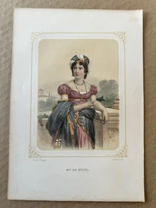 Madame De Stael Victorian Print - Bild 1 von 4