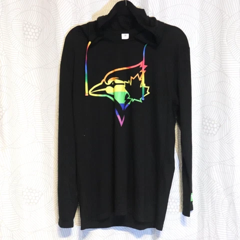 Toronto Blue Jays PRIDE NIGHT TD SGA Rainbow Hoodie Shirt, L,  NEW, Never Worn! Cover