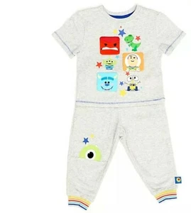 New Boys Disney Pixar Buzz/Rex Grey T-Shirt & Jogger Outfit Age 5 Years - Picture 1 of 4