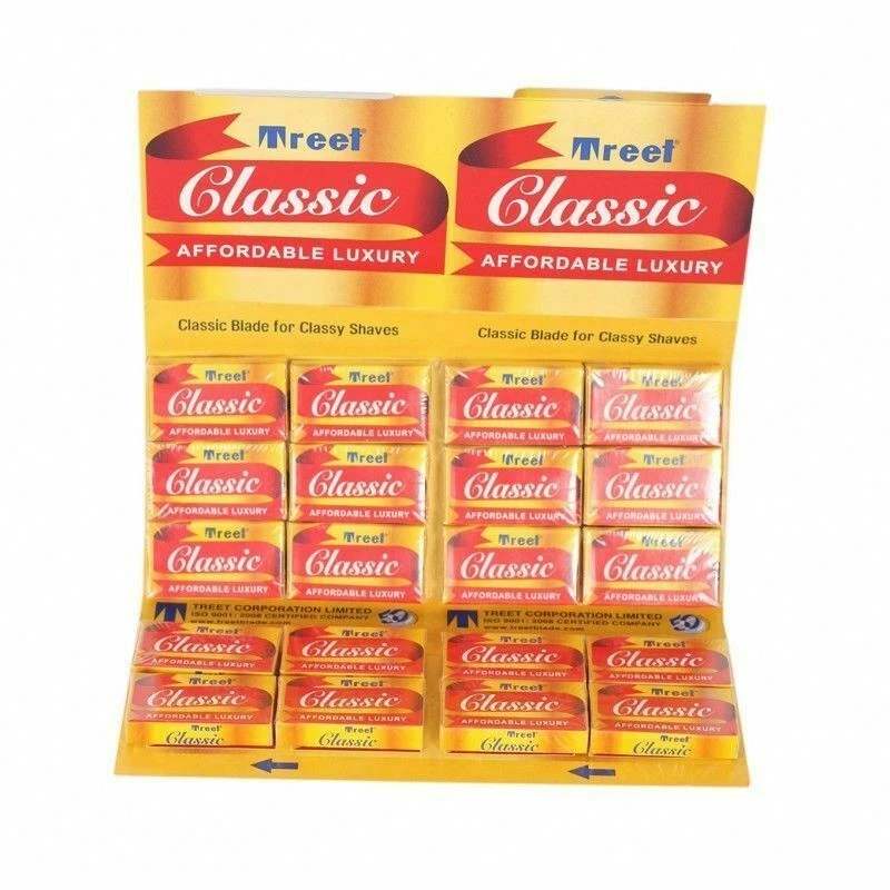 200 hojas de afeitar Treet Classic doble filo - Barbers'Choice Foto 1 de 1