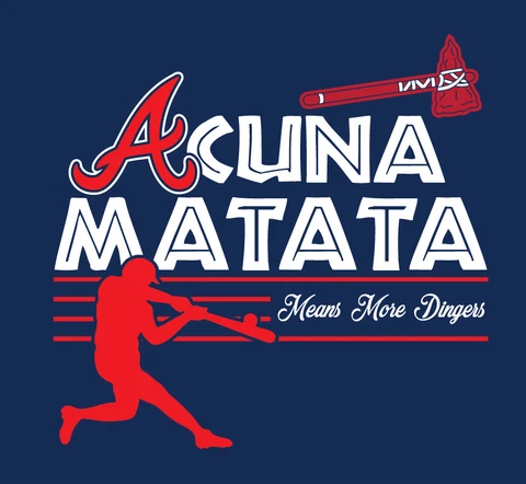 Acuna Matata shirt ATL Atlanta Braves baseball Ronald Hakuna Lion King Jr 13 Cover