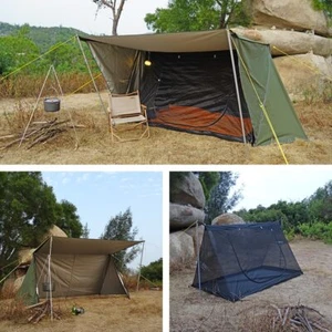 Tent Baker Style Outdoor Camping 2 Layer Hiking Shelter Woodland Tent - Picture 1 of 13