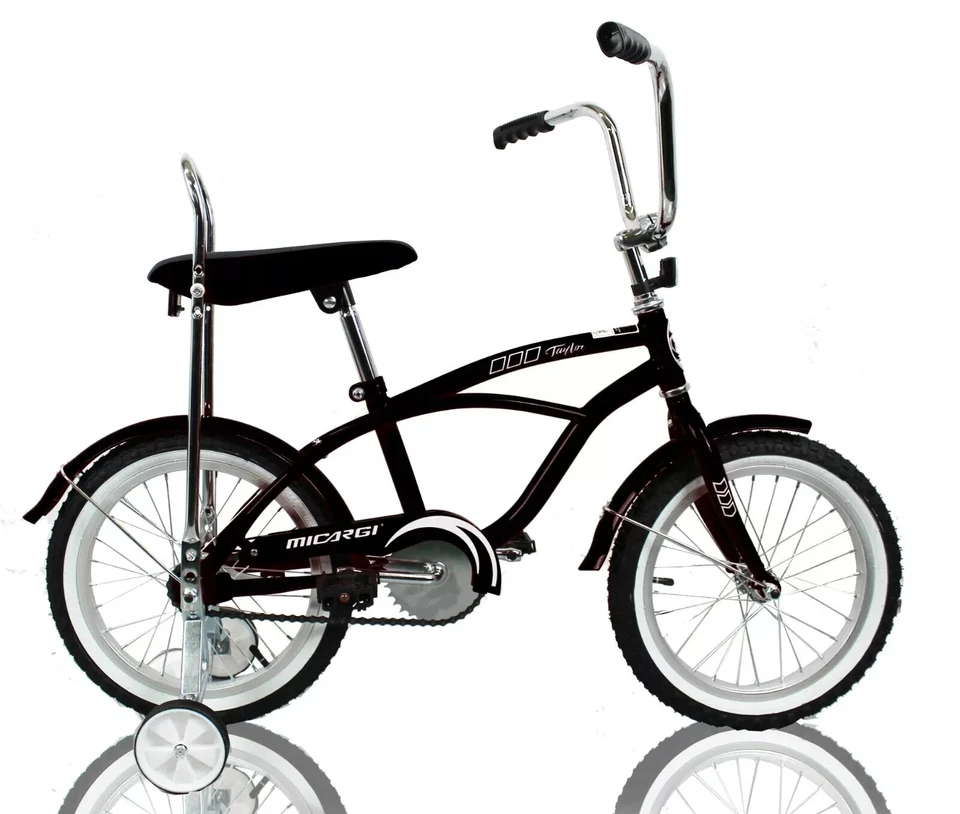 Bicicleta Lowrider 16" Niños Freno Posavasos Asiento Banana Niño Niña NEGRO AZUL ROJO ROSA Foto 1 de 1
