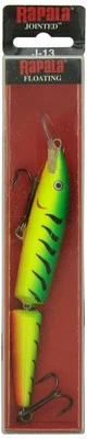 Isca articulada Rapala, tamanho 13, 5 1/4" comprimento, 4'-14' profundidade, 2 números 2 agudos... - Imagem 1 de 4