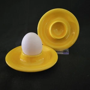 Waechtersbach ~ Fun Factory 🥚Egg Holder🥚Yellow ~ Germany ~ Set of 2 - Picture 1 of 8