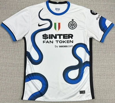 Camisa masculina Inter Milan XL Serie A futebol Nike 2021 22 Lenovo - Imagem 1 de 4
