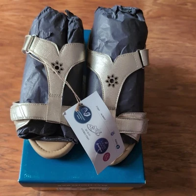 DB Shoes Easy B Sandals gold 77287g Size 5  6 v Fitting Wide  - Image 1 of 4