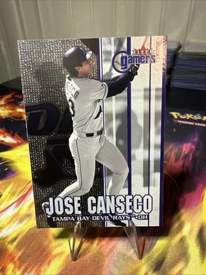 Tarjeta de béisbol José Canseco #26 2000 Fleer Gamers Tampa Bay Devil Rays MLB casi nueva Foto 1 de 2