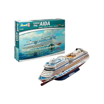 AIDA BLU SOL MAR STELLA CIVIL SHIPS KIT 1:400 Revell Kit Navi Modellino Nuovo - Immagine 1 di 4