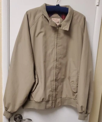 Jaqueta Harrington Masculina Vintage Anos 80 The Fox Bronzeada XL Fraser Forro Tartan Zíper - Imagem 1 de 4