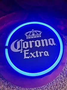 Corona Extra Luce Birra 12" Intorno Blu Neon Birra Uomo Cave da Appendere - Foto 1 di 5