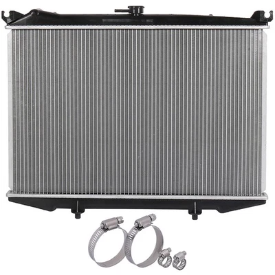 Radiador para camioneta Nissan 95-97 con kit universal de abrazaderas de manguera de aceite 2,4 L 2389CC Foto 1 de 4