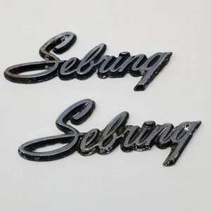 TWO 1971-74 Plymouth Sebring Name Plates - Bild 1 von 6