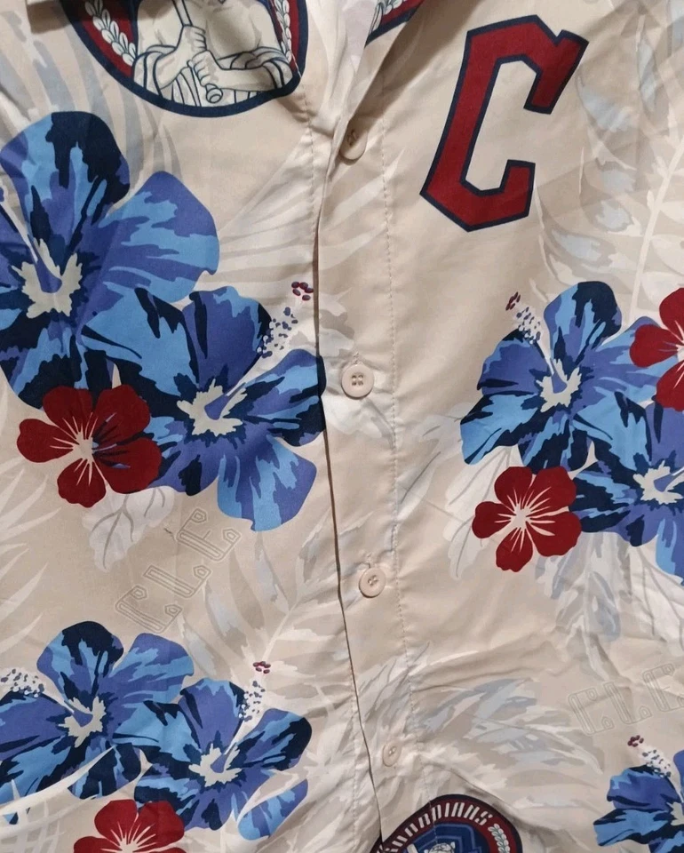 2025 HAWAIAN SHIRT Cleveland Guardians Size M SGA 7/6 w/Pocket Schedule - Image 1 of 1