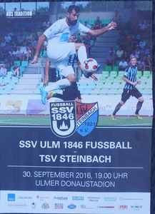 Cartel de juego 16/17 RL SSV Ulm 1846 - TSV Steinbach - Imagen 1 de 1