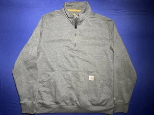 Carhartt Sweatshirt Herren XL Green Force Mock Neck Half Zip Pullover - Bild 1 von 14