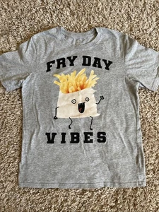 Fry day vibes French Fry Tshirt Youth XL (14-16) - Picture 1 of 4
