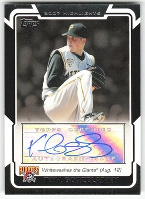 2008 Topps #HA-TG Tom Gorzelanny béisbol Pittsburgh Pirates Foto 1 de 2