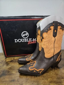 STIVALI donna Sonora Double H ORANGE FLAME Western Wear DH0016 taglia 9 - Foto 1 di 15