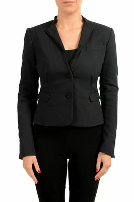 C'N'C Costume National Black Two Button Women's Blazer US S IT 40 - Image 1 of 4