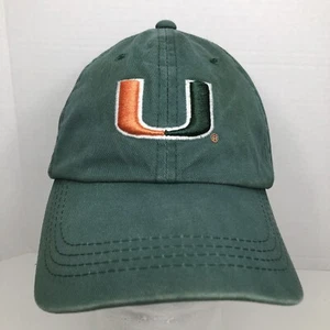 Vintage University of Miami Hurricanes Team Sports 90s Strapback Hat Cap - Picture 1 of 10