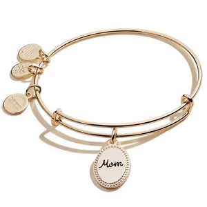 Alex and Ani Because I Love You Mom Expandable Wire Bangle Bracelet for Women... - Picture 1 of 4