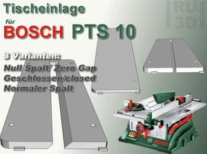 Tischeinlage f. Bosch PTS 10 Tischkreissäge, normal o. Null Spalt Zero Gap PTS10 - Bild 1 von 10