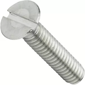 8-32 x 2" Flat Head Slotted Machine Screws Stainless Steel 18-8 Qty 50 - Picture 1 of 7