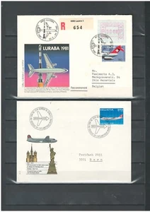 Switzerland Europe FDC COMMEMORATIVE Aviation COVERS LOT (HELV 742) - Picture 1 of 1