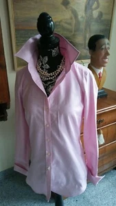 Wunderschöne Damenbluse Slim Fit 🌼 MARIE LUND 🌼 COPENHAGEN pink / weiss Gr. 34 - Bild 1 von 5