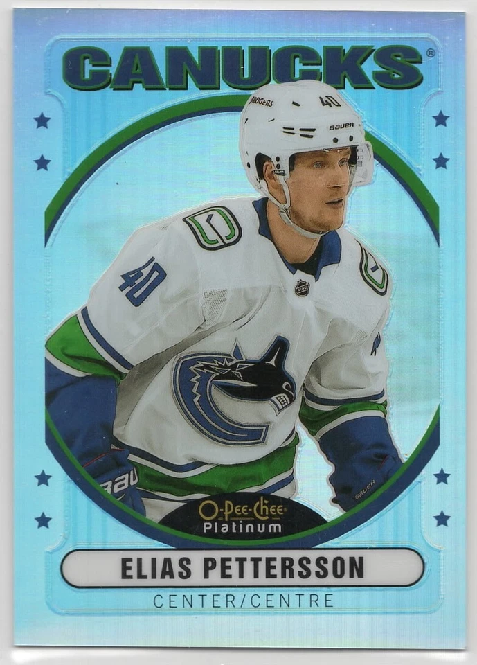 2021-22 OPC Platinum Retro Rainbow Elias Pettersson #R-5 Canucks - Image 1 of 1