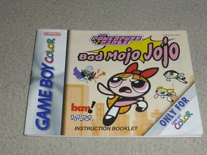MANUALE COLORE GAMEBOY THE POWERPUFF GIRLS BAD MOJO SOLO LIBRETTO DI ISTRUZIONI - Foto 1 di 3