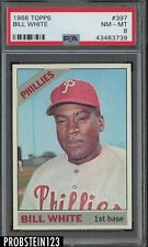 1966 Topps #397 Bill White Philadelphia Phillies PSA 8 NM-MT