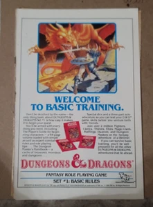 1986 Dungeons & Dragons Set #1 Grundregeln Welcome to Basic Training Ad (JA508 - Bild 1 von 1