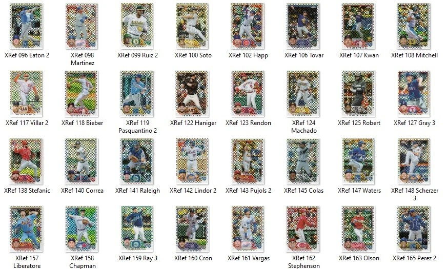 2023 Topps Chrome Baseball X-Fractors - Pick Your Card - Image 1 of 1