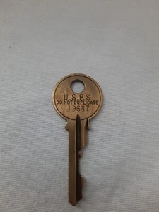 Llave de latón antigua de oficina de correos vintage USPS "No duplicar" 19687 - Imagen 1 de 7