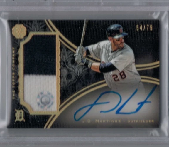 2016 Topps The Mint J.D. Martinez Authenticated Patch Auto #'ed 54/75 - Image 1 of 1