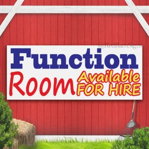 Function Room Available SIGN Banner OUTDOOR SIGN with Eyelets - Picture 1 of 1