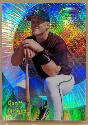 1998 Bowman's Best REFRACTOR #172 Geoff Jenkins Brewers RARE PARALLEL /400 - Image 1 of 2