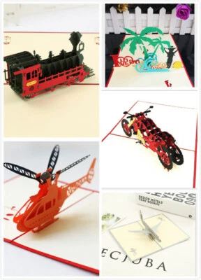 Cartão comemorativo pop-up 3D feliz dia dos pais aniversário - Imagem 1 de 4