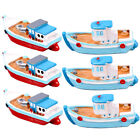Pirate & Viking Ship Models - 6 Mini Boats for Home Decor
