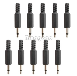 10 PIEZAS NUEVOS Auriculares Mono Enchufe Macho de 3,5 mm Un Canal Hágalo usted mismo Audio 3,5 mm - Imagen 1 de 6
