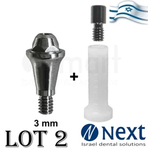 LOTx2 Straight Multi Unit Implantium Fit plastic Sleeve 3 mm - Picture 1 of 2