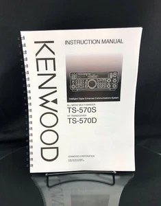 Kenwood TS-570S TS-570D Instructions Manual User Guide Coil Bound - Zdjęcie 1 z 6
