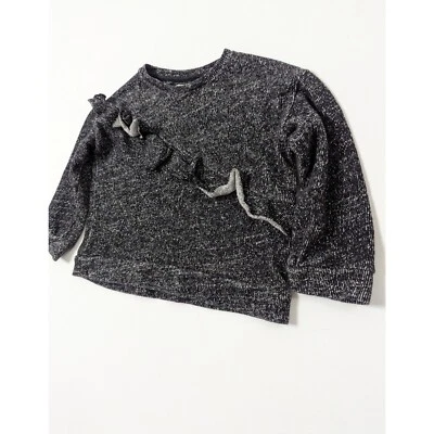 ZARA Pullover Sweater with Frills Girl's Size 4 Years  - Image 1 of 4