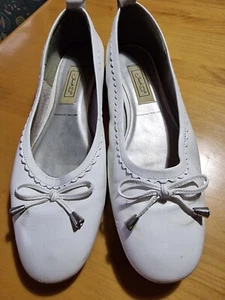 Ballerinas weiß Leder Damen Gr. 39 JANET D, 2 cm Absatz - Bild 1 von 5