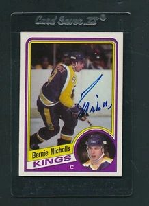 1984/85 Topps #67 Bernie Nicholls Kings Signed Auto *E8286 - Picture 1 of 1