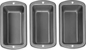 Recipe Right Non-Stick Mini Loaf Pan Set, Small Loaf Pans for Baking, 3-Piece Co - Picture 1 of 17