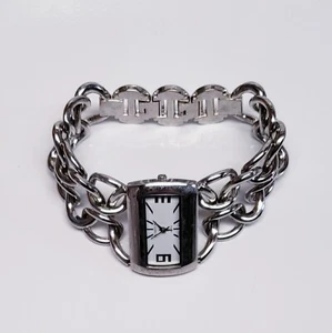 Super Cute Women's Rumours Chain Link Wristband Rectangular Face Watch - UNIQUE - Picture 1 of 6