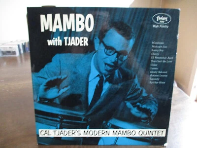 CAL TJADER - MAMBO WITH TJADER - 1955 Fantasy Records Mono Red Vinyl VG+ $27.95 - Image 1 of 3